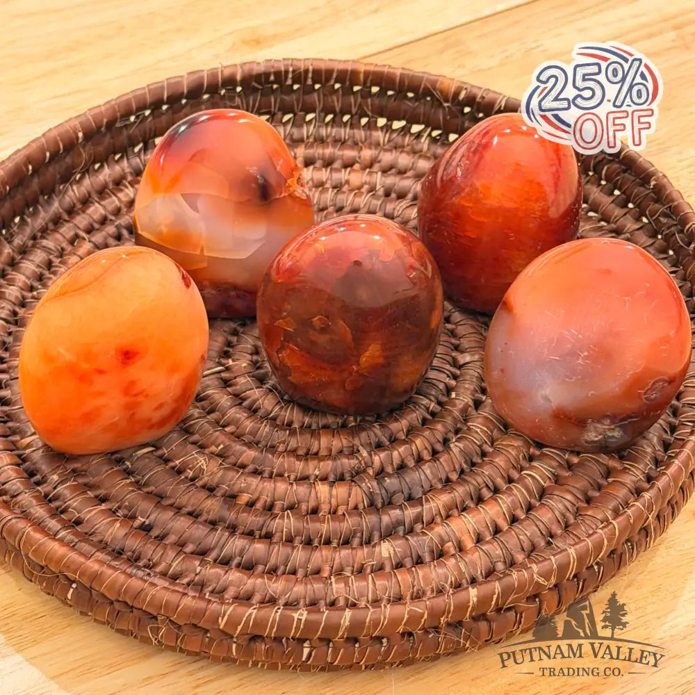 Polished Carnelian Accents 2.3-2.5’’ Heart