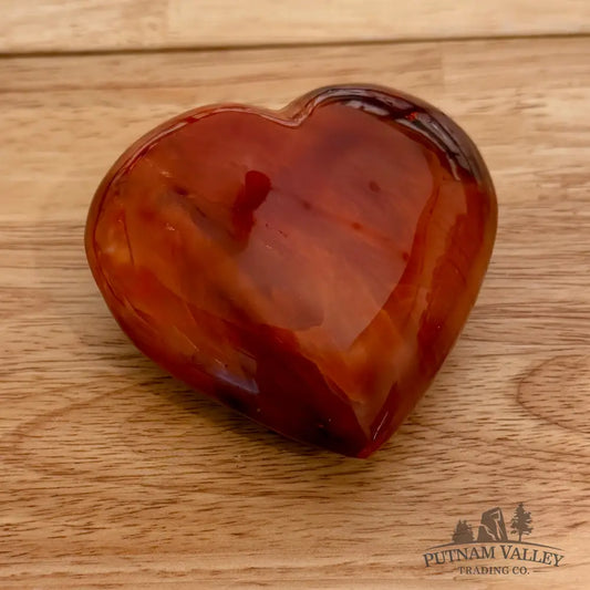 Polished Carnelian Heart 3.34’’ Heart