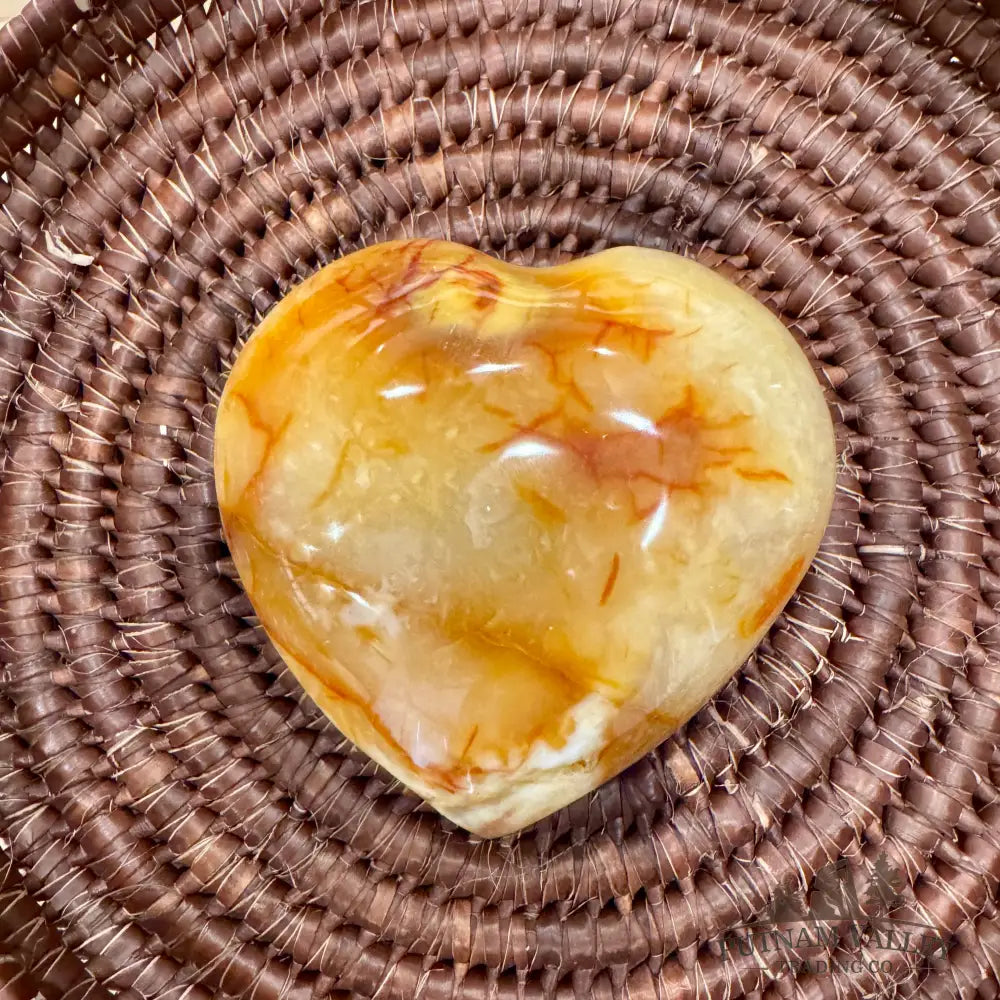 Polished Carnelian Heart 3.8’’ Heart
