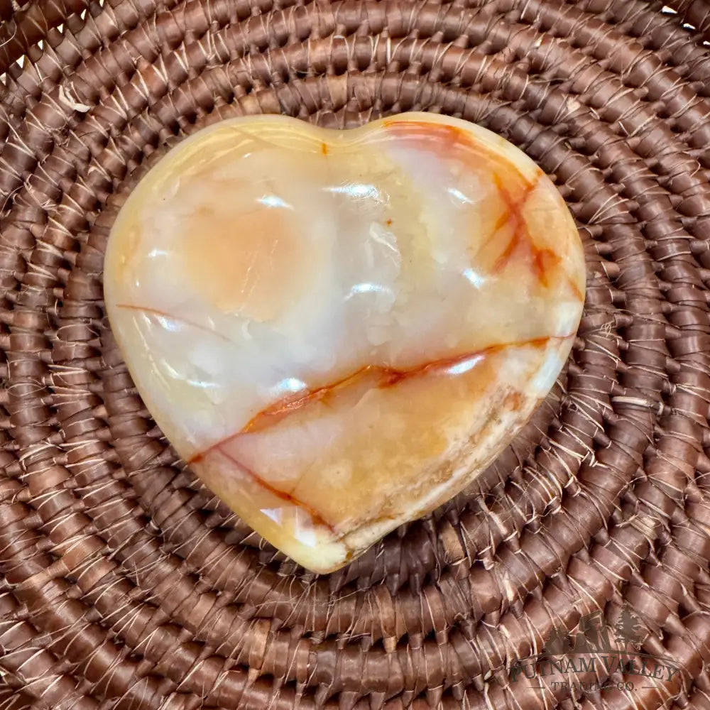 Polished Carnelian Heart 3.8’’ Heart