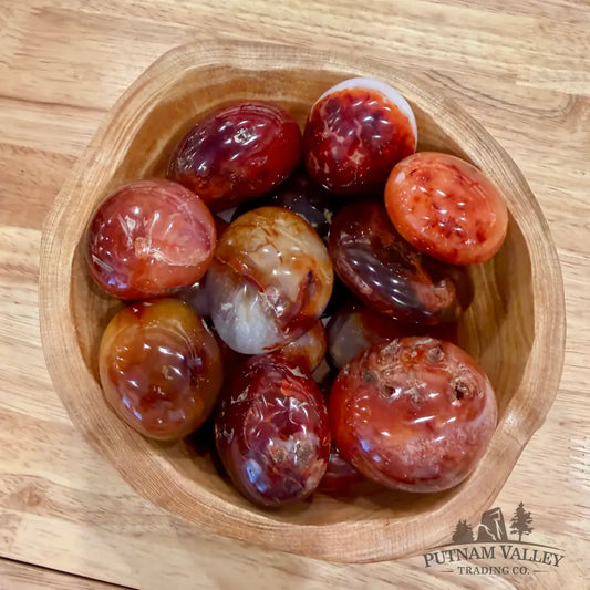 Polished Carnelian Stones (1 lb) Tumbled Stone