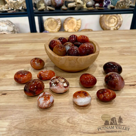 Polished Carnelian Stones (1 lb) Tumbled Stone