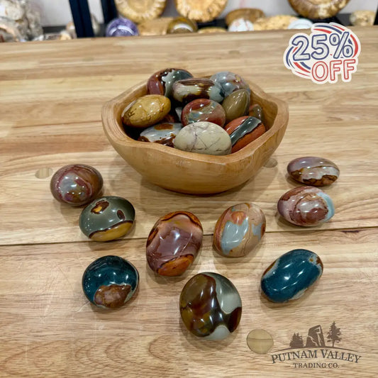 Polished Polychrome Jasper Stones (1 lb) Tumbled Stone