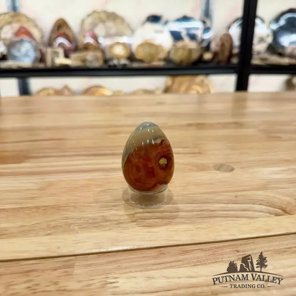 Polychrome Jasper Egg Front View - Putnam Valley Trading