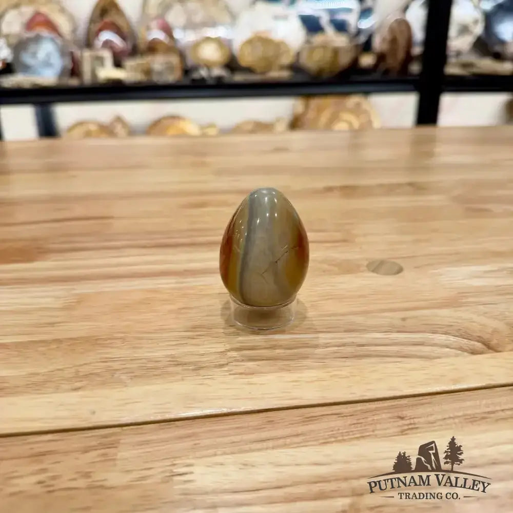 Polychrome Jasper Egg Detail View - Putnam Valley Trading