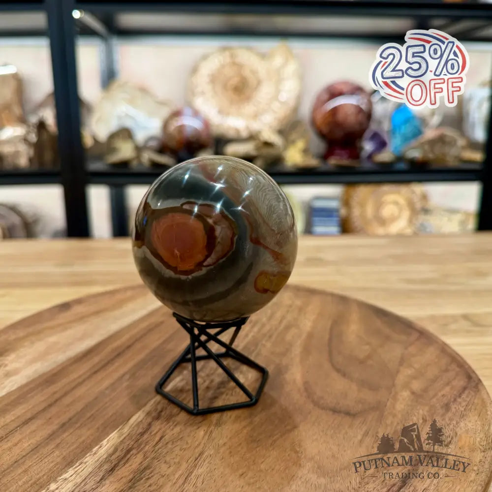 Polychrome Jasper Sphere 3.13’’ - Sphere