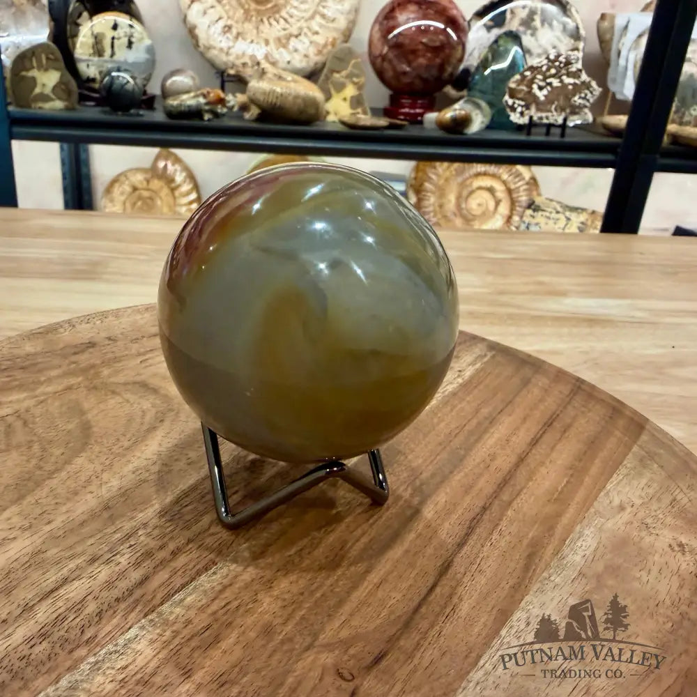 Polychrome Jasper Sphere 3.2’’ - Sphere