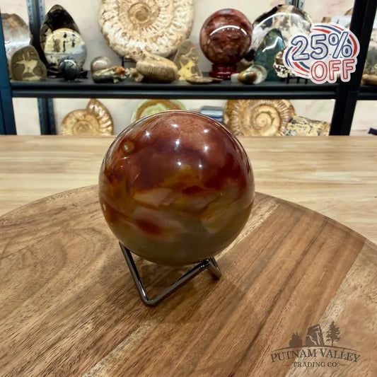 Polychrome Jasper Sphere 3.2’’ - Sphere