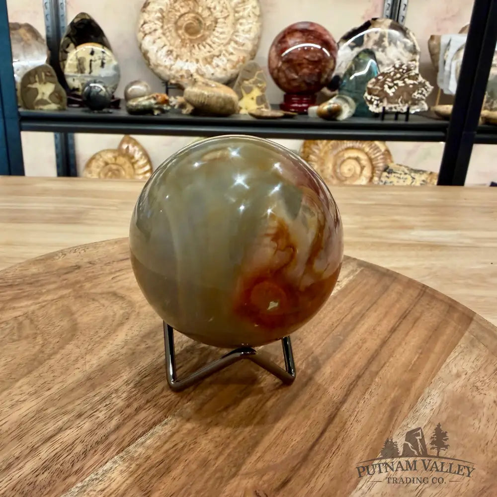 Polychrome Jasper Sphere 3.2’’ - Sphere