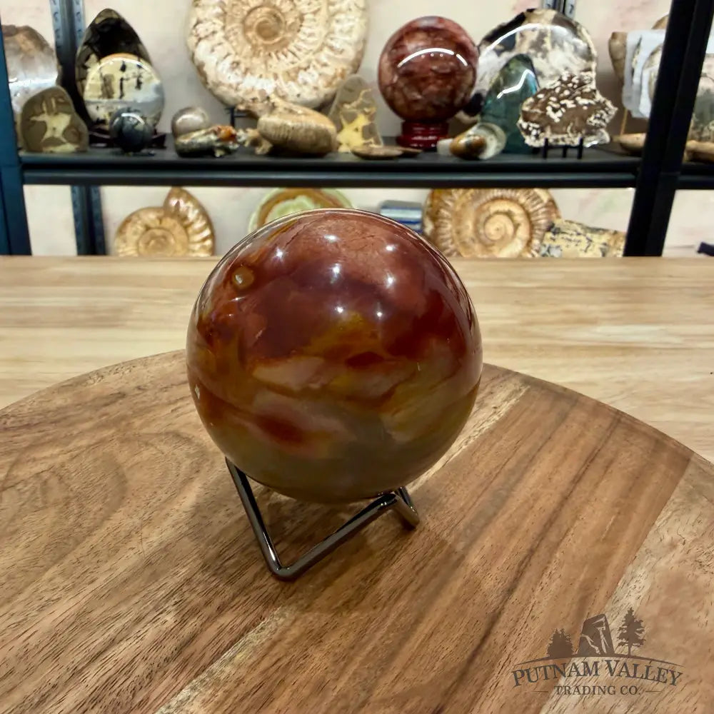 Polychrome Jasper Sphere 3.2’’ - Sphere