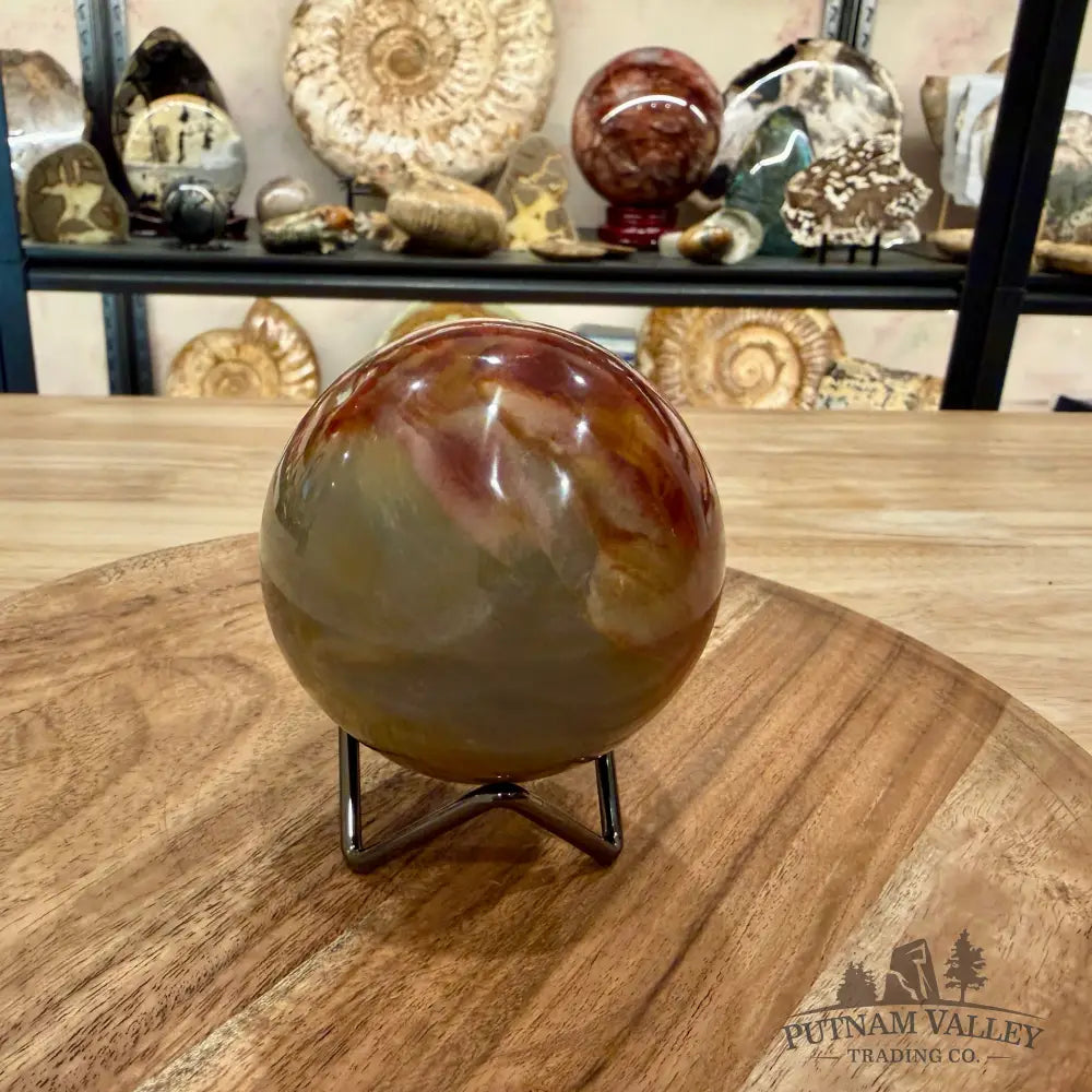 Polychrome Jasper Sphere 3.2’’ - Sphere