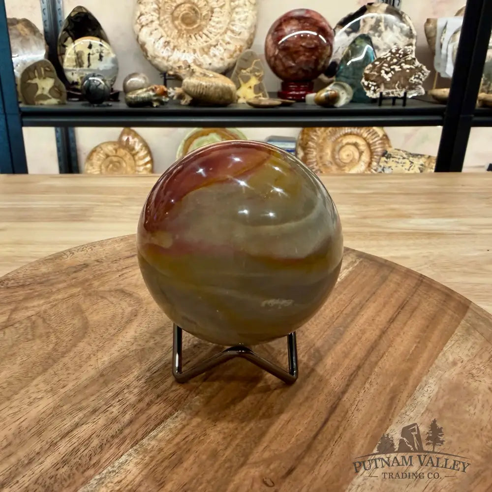 Polychrome Jasper Sphere 3.2’’ - Sphere