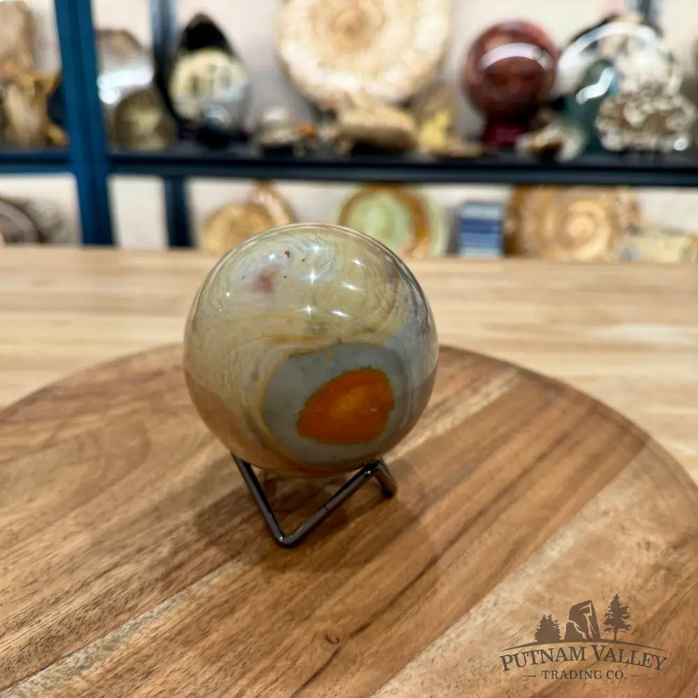 Polychrome Jasper Sphere 3.24’’ - Sphere