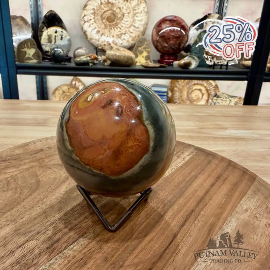 Polychrome Jasper Sphere 3.24’’ - Sphere