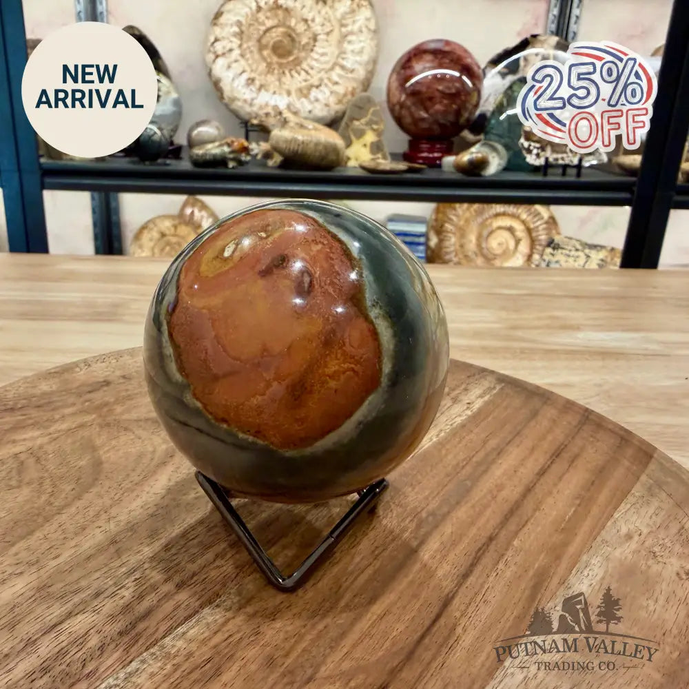 Polychrome Jasper Sphere 3.24’’ - Sphere