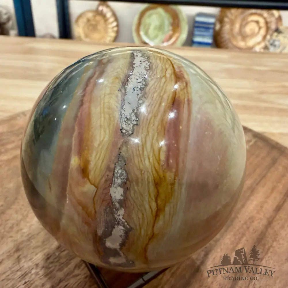 Polychrome Jasper Sphere 3.24’’ - Sphere