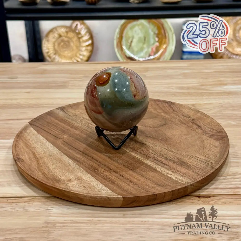 Polychrome Jasper Sphere 3.28’’ - Sphere