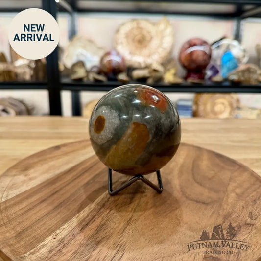 Polychrome Jasper Sphere 3.46’’ - Sphere