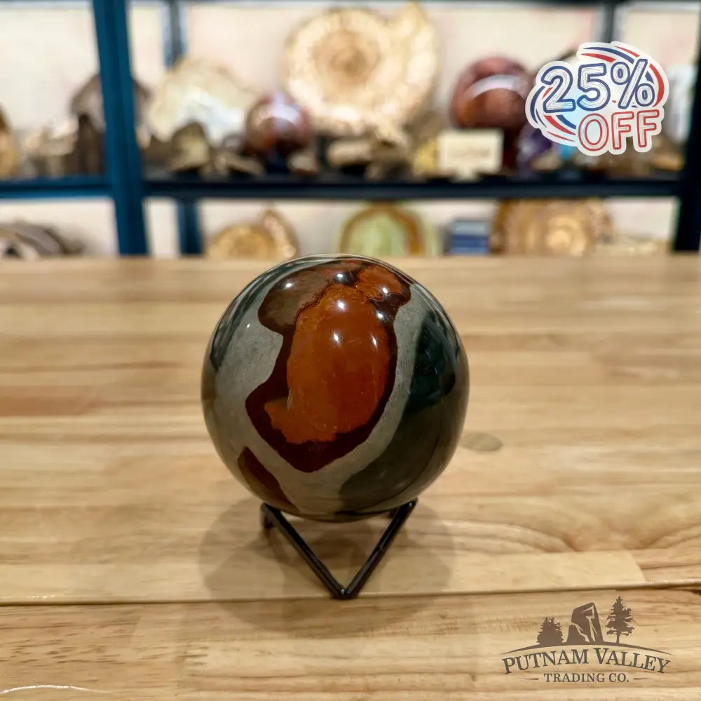 Polychrome Jasper Sphere 3.46’’ - Sphere