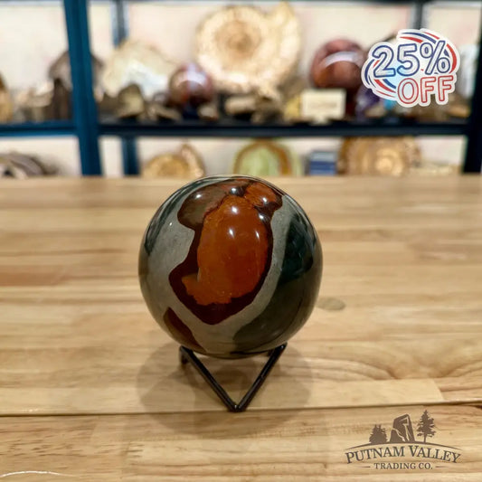 Polychrome Jasper Sphere 3.46’’ - Sphere