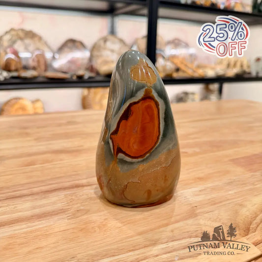 Polychrome Jasper Table Accent 5.41’’ Sculpture