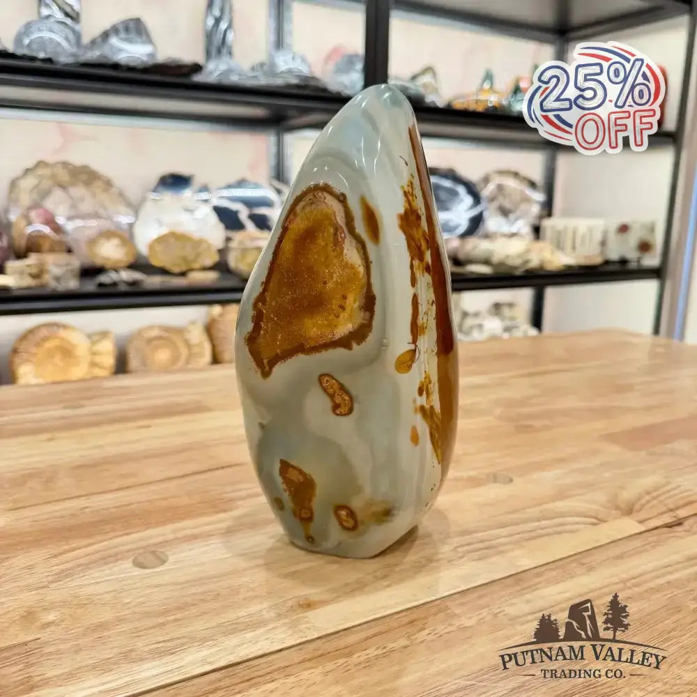 Polychrome Jasper Table Accent - Putnam Valley Trading Co.
