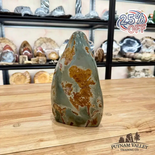 Polychrome Jasper Table Accent - Putnam Valley Trading Co.