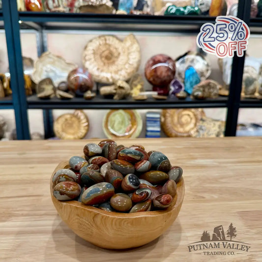 Tumbled Polychrome Jasper (½ lb) - Tumbled Stone