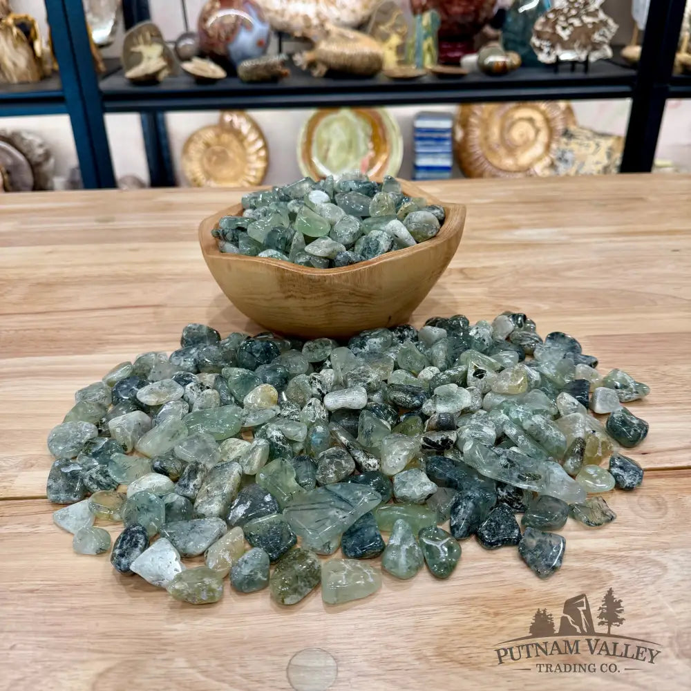 Tumbled Prehnite (½ lb) | Freeform - Tumbled Stone