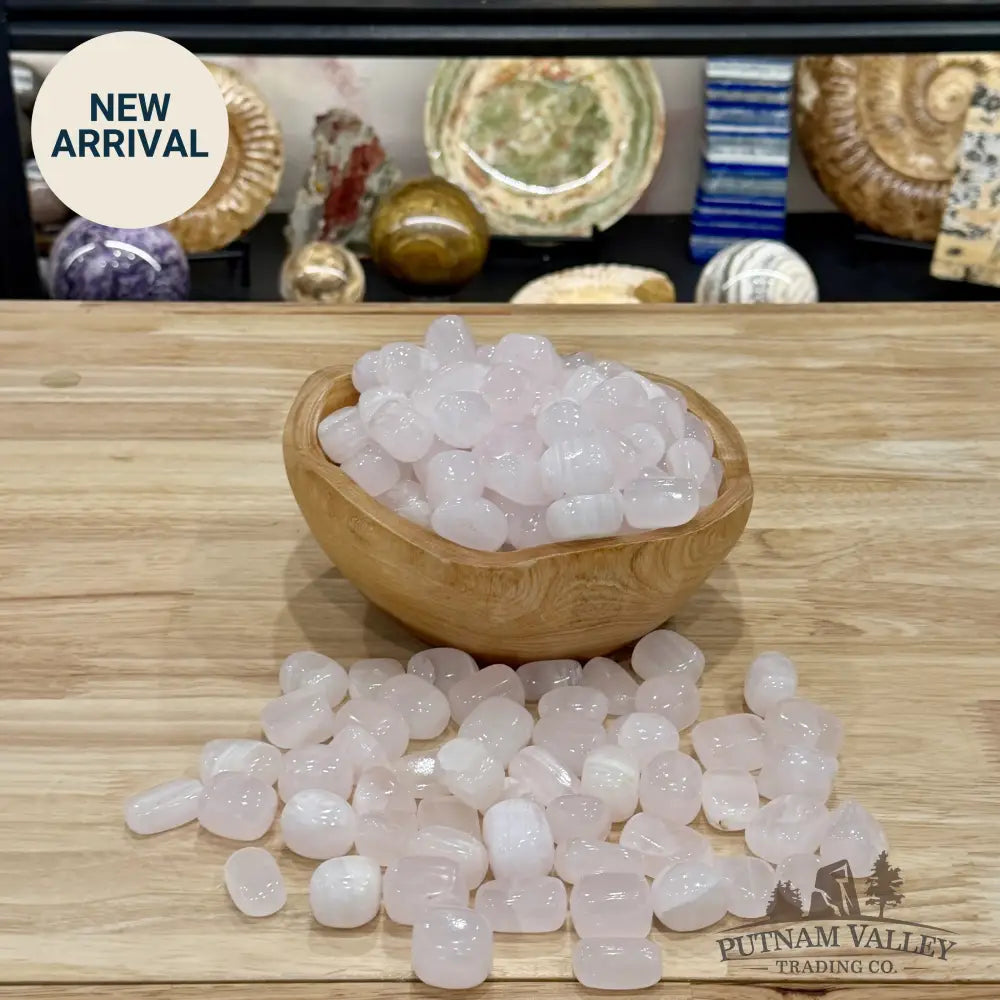 Premium Pink Mangano Calcite Tumbles (½ lb) - Tumbled Stone