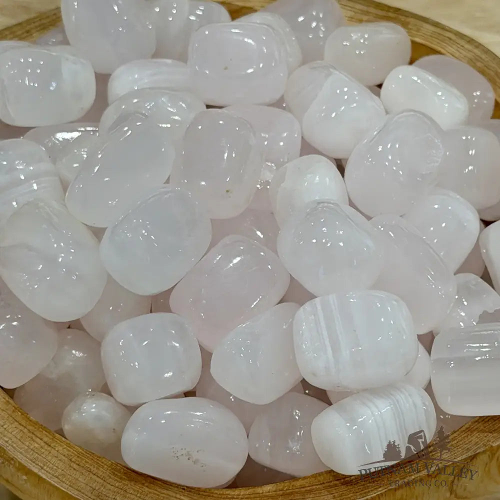 Premium Pink Mangano Calcite Tumbles (½ lb) - Tumbled Stone