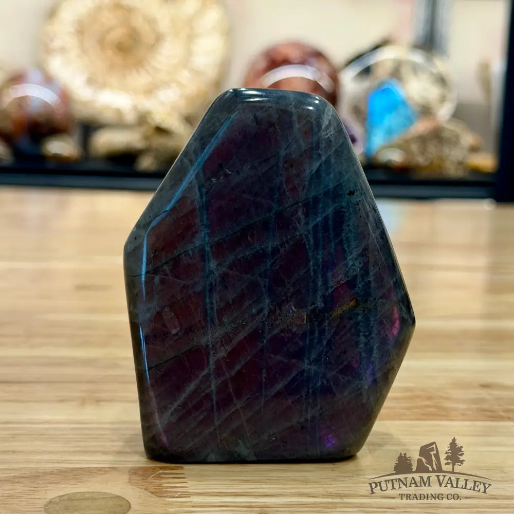 Purple Rainbow Labradorite Table Accent 3.7’’ - Sculpture