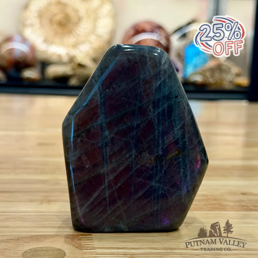 Purple Rainbow Labradorite Table Accent 3.7’’ - Sculpture