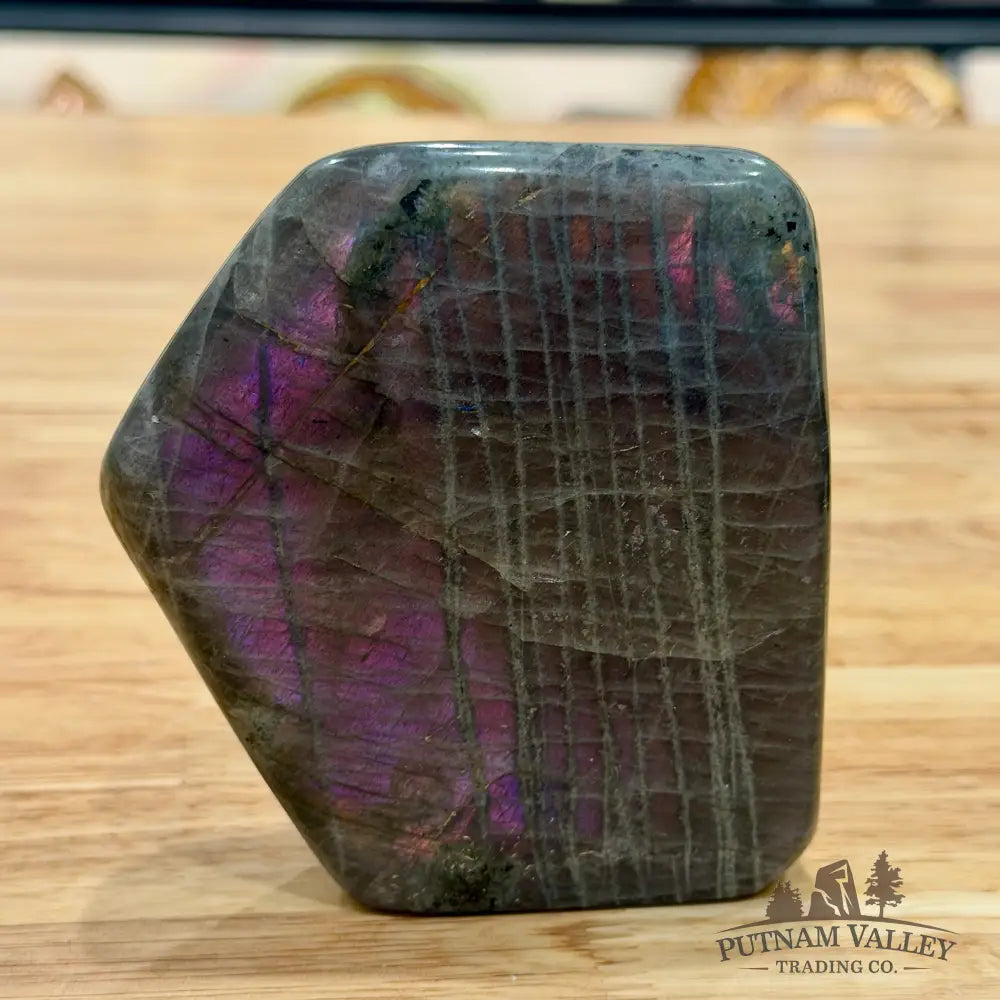 Purple Rainbow Labradorite Table Accent 4.1’’ - Sculpture