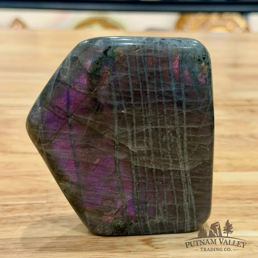 Purple Rainbow Labradorite Table Accent 4.1’’ - Sculpture