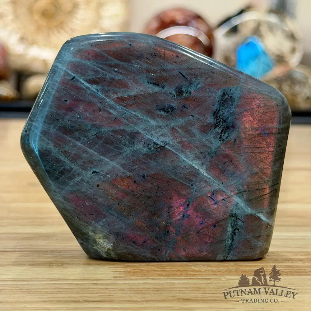 Purple Rainbow Labradorite Table Accent 4.3’’ - Sculpture