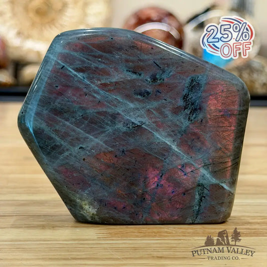 Purple Rainbow Labradorite Table Accent 4.3’’ - Sculpture