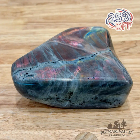 Purple Rainbow Labradorite Table Accent 4.36’’ - Sculpture