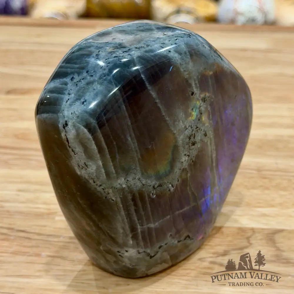 Purple Rainbow Labradorite Table Accent 4’’ - Sculpture