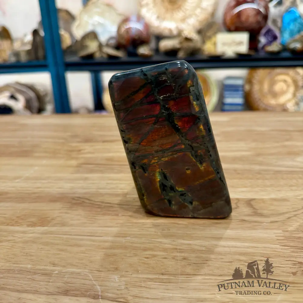 Purple Rainbow Labradorite Table Accent 4.4’’ - Sculpture