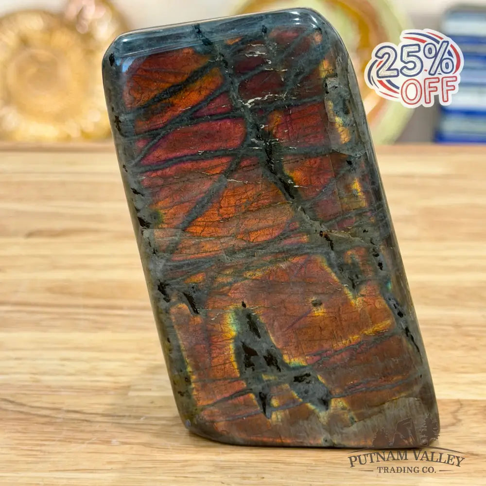 Purple Rainbow Labradorite Table Accent 4.4’’ - Sculpture