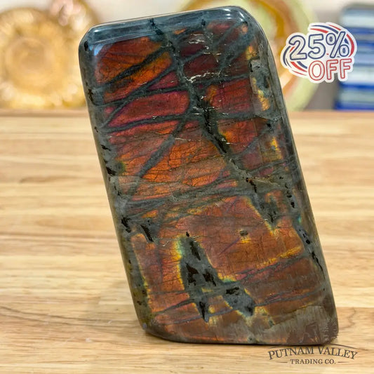 Purple Rainbow Labradorite Table Accent 4.4’’ - Sculpture