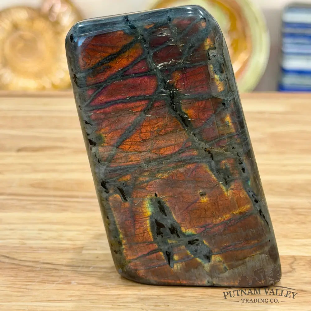 Purple Rainbow Labradorite Table Accent 4.4’’ - Sculpture