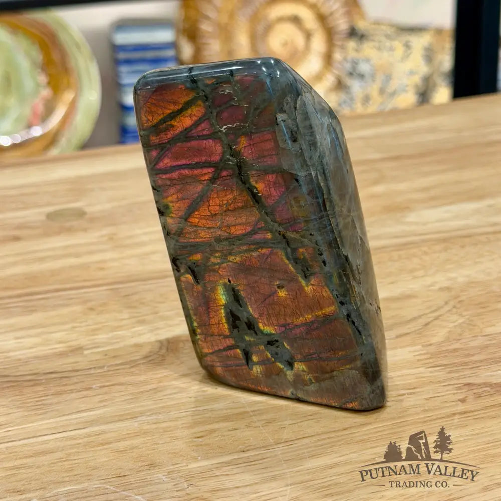 Purple Rainbow Labradorite Table Accent 4.4’’ - Sculpture