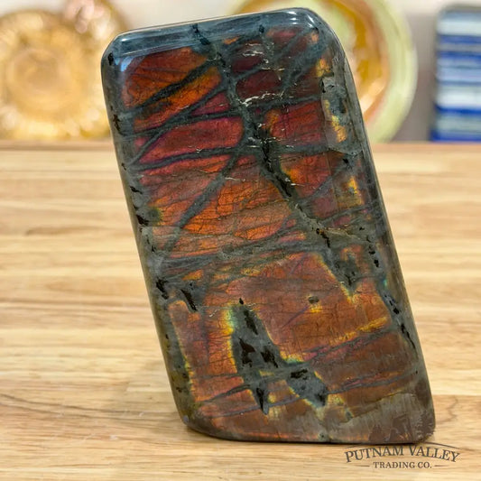Purple Rainbow Labradorite Table Accent 4.4’’ - Sculpture