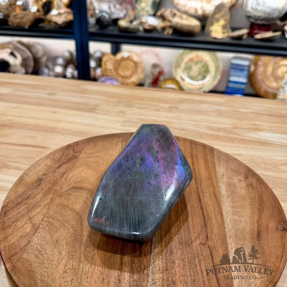 Purple Rainbow Labradorite Table Accent 5.94’’ - Free Standing Accent