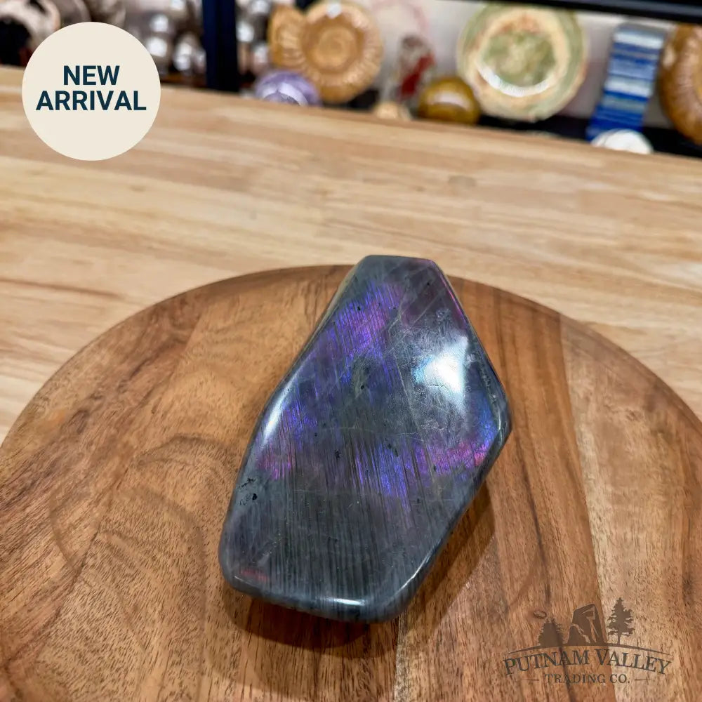 Purple Rainbow Labradorite Table Accent 5.94’’ - Free Standing Accent