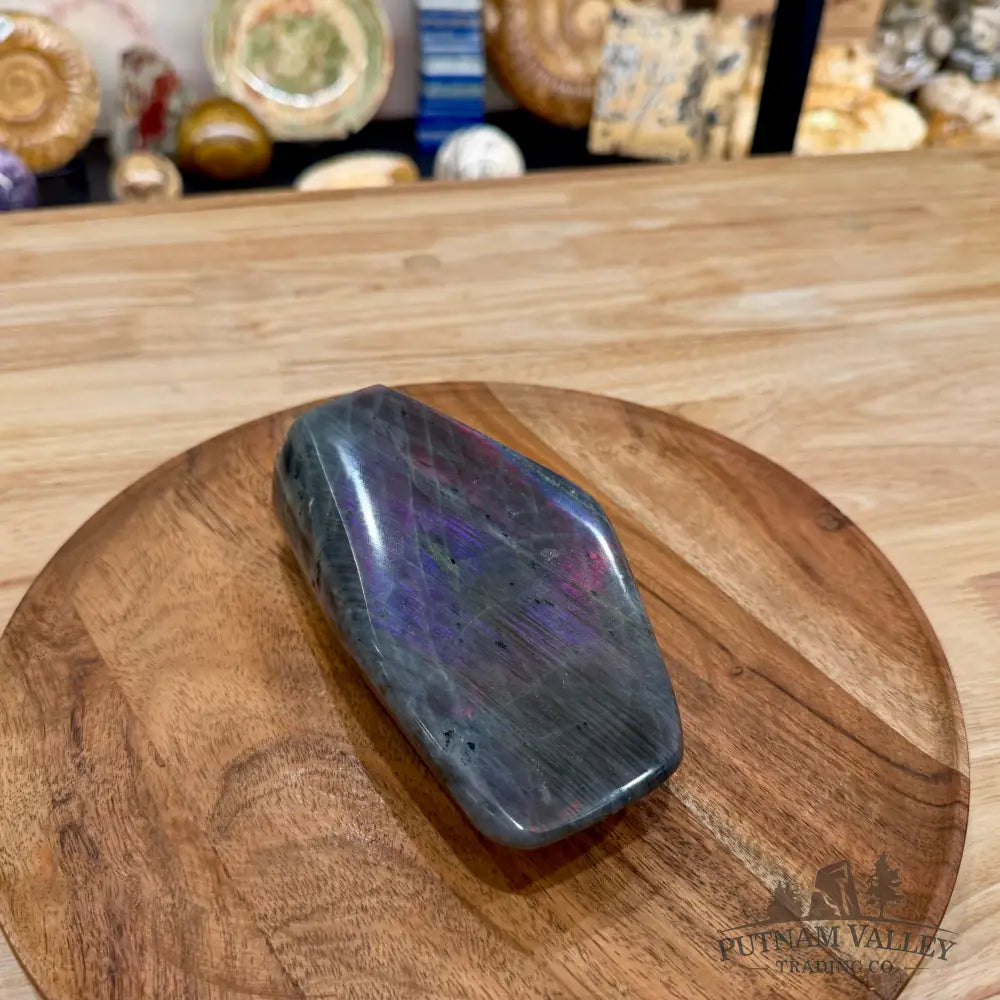 Purple Rainbow Labradorite Table Accent 5.94’’ - Free Standing Accent