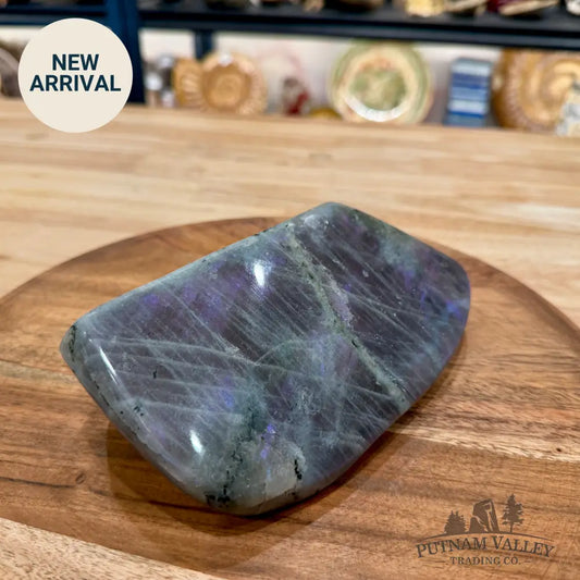 Purple Rainbow Labradorite Table Accent 6.53’’ - Free Standing Accent
