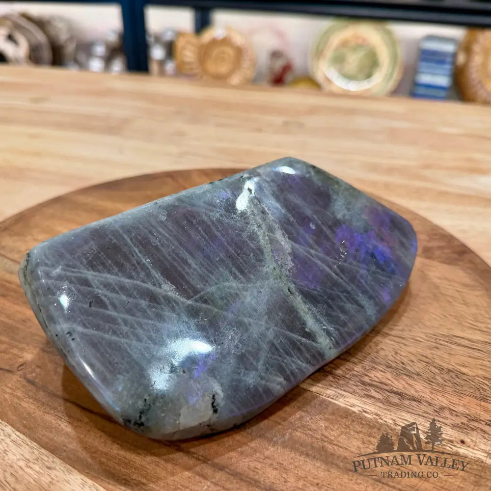Purple Rainbow Labradorite Table Accent 6.53’’ - Free Standing Accent